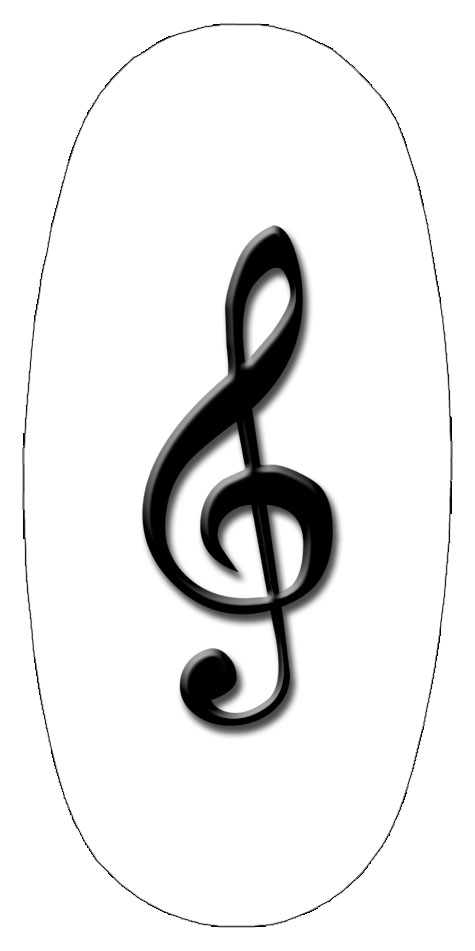 SMOVAL Treble Clef Black PROOF